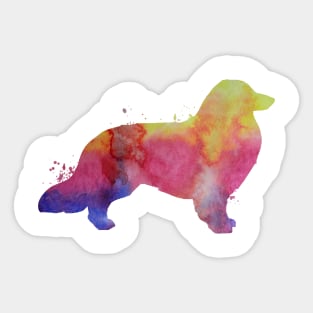 Longhaired dachshund Sticker